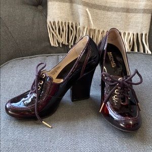 Michael Kors Oxblood Patent Leather Heels